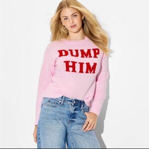 Target women’s “dump him” valentine crewneck